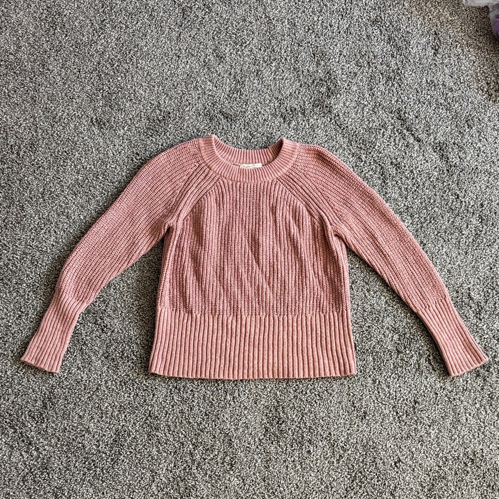 Universal Thread Women's Blush Ribbed Sweater